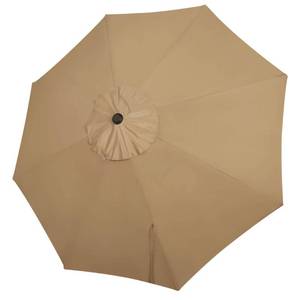 lot 12351 image: Blissun 9ft Patio Umbrella Replacement Canopy, Market Umbrella Top, Outdoor Table Umbrella Canopy for 8 Ribs, Canopy Only (Tan)