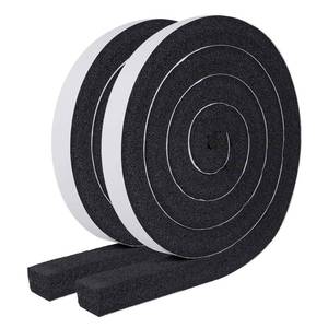 lot 6233 image: MAGZO Weather Stripping Door Seal 1 Inch W x 1 Inch T, Strong Adhesion and High Resilience Air Conditioner Foam Insulation for Windows, Total Length 13 Feet (6.5ft x 2 Rolls)