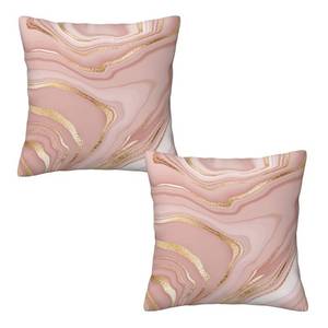 lot 6236 image: Pink and Gold Marble Pillow Covers 20x20 Set of 2, Pink Gold Abstract Art Modern Throw Pillow Covers Outdoor Decorative Pillow Case for Couch Bed Sofa Cushion Home Decor
