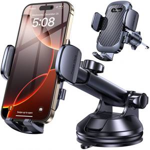 lot 6240 image: Romuto Automotive Dash Mounted Holders Phone Holders for Your Car 3 Base in 1��Car Phone Holder Mount Dash 360° Suction Cup Phone Mount for Car Truck Cell Phone Holder for Car Mount for iPhone Samsung