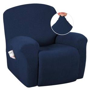 lot 11667 image: H.VERSAILTEX Super Stretch Recliner Cover Recliner Couch Covers Recliner Chair Cover Form Fitted Non Slip Reclining Slipcovers for Standard Large Recliner, Soft Thick (1 Pack, Navy)