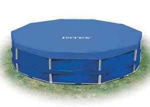 lot 11668 image: Intex 12 Round Swimming Pool Debris Cover For Metal Frame Models 58411E