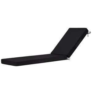 lot 11682 image: Cozyide Chaise Lounge Cushions Outdoor 72x21x3, Waterproof Lounge Chair Cushion with Removable Cover, Patio Chair Cushions for Outdoor Furniture with Adjustable Ties, 72x21x3, Black