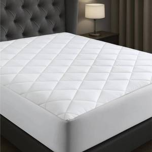 lot 11703 image: Niagara Cotton Mattress Pad Queen 60x80 - Non Noisy Cooling Breathable Ultra Plush Absorbent Protector Extra Deep Fits 20 Inches Deep Mattress