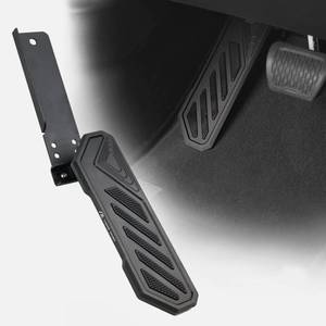 lot 11714 image: SHEAM Dead Pedal Driver Foot Rest Pad - Left Side Kick Panel Adjustable Anti-Slip Thickened No Drilling Fit for 2018-2025 Jeep Wrangler JL JLU 4XE Gladiator JT(Black,1 Pack)