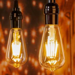 lot 11719 image: Brightown 6 Pack LED Edison Light Bulbs, 6W, Equivalent 60W, High Bright 2700K Warm White,750 Lumens, Non-Dimmable, E26 Base ST58 Antique Filament Bulbs with 80 CRI for Ceiling Fan Bathroom Porch