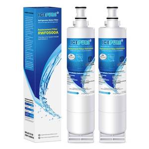 lot 12042 image: ICEPURE 4396508 Refrigerator Water Filter Replacement for EveryDrop Filter 5, EDR5RXD1, Whirlpool 4392857, NL300, 4396510, 4396509, 4396547, LC400V, 4396510p, WF-NLC240V,PNL240V, 2PACK