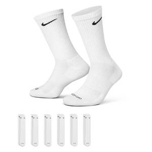 lot 12044 image: Nike SB Everyday Plus Crew Sock (6-Pair), whiteblack