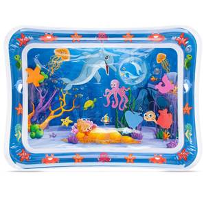 lot 12047 image: Yeeeasy Tummy Time Water Mat with Things, Baby Toys for Infants and Toddlers 3 6 9 Months, Baby Boy Toys, Senory Develop Toys