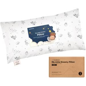 lot 2462 image: Toddler Pillow with Pillowcase - 10x18 My Little Dreamy Kids Travel Bed Pillows for Sleeping, Organic Cotton Small Pillowcase, Soft & Breathable, Machine Washable, Toddlers 2-5 Years Old (Slumber)