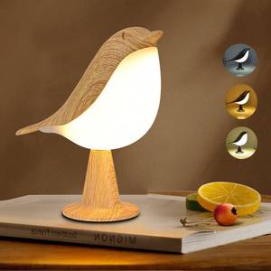 lot 2466 image: Xhope4u Small Cordless Bedside Lamp, Bird Lamp Touch Sensor, LED Table Lamp with Touch Dimmer,3 Level Brightness Nightstand Lamps, Rechargered Desk Lamp for Bedroom, Office, College Dorm Room