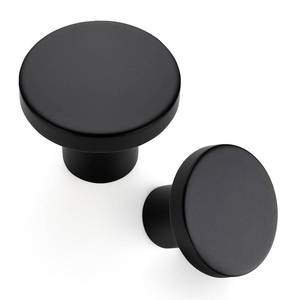 lot 2469 image: Ravinte 20 Pack Cabinet Knobs Black Kitchen Cabinet Knobs Round Dresser Drawer Knobs Matte Black Drawer Pulls Closet Door Knobs 1-15 Inch