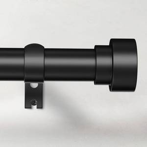 lot 2480 image: Curtain Rods for Windows 28 to 48, 1 Inch Adjustable Black Curtain Rod, Heavy Duty Long Window Curtain Rod, Outdoor Curtain Rods for Patio, Modern Drapery Rods with Simple End Caps, Size 32-60