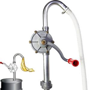 lot 5306 image: CARLKEMIAN 55 Gallon Drum Pump, Barrel Pump for engine oil, diesel fuel, gasoline, kerosene, Hand Pump for 55 Gallon Drum, 50, 5, 15, 30 gal Drum (Red)