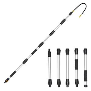 lot 5356 image: Buyplus Gutter Cleaner Tools Rain Gutter Cleaner Hose Attachment with, Bendable Wand  5 Spray Patterns