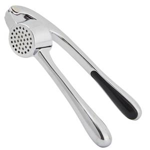 lot 6048 image: HiramWare Garlic Press, Premium Rust Proof Kitchen Garlic Mincer Crusher Squeezer with Ergonomic handle, Ginger Crusher with Good Grip, Easy to Clean, Dishwasher Safe