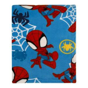 lot 6051 image: Marvel Spidey and His Amazing Friends Blue, Red and White Spidey Team Super Soft Toddler Blanket