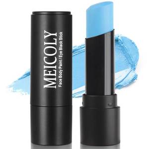 lot 6053 image: MEICOLY Light Blue Eye Black Stick,Waterproof Baseball Softball Football Lacrosse Stick,Pale Blue Face Body Paint Stick for Halloween SFX Cosplay Corpse Bride Avatar Sally Makeup