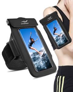 lot 6062 image: 2-in-1 Underwater Waterproof Phone Pouch &Phone Armband for Phones up to 6.7, IPX8 Floating Water Proof Phone Case with Detachable Strap, Dry Bags Waterproof, Beach Vacation Essentials