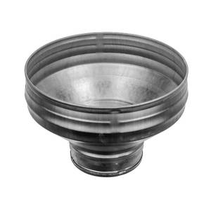 lot 6068 image: Vent Systems 8 to 4 Inch Duct Reducer Adapter  Galvanized Steel HVAC Transition Fitting  Heavy-Duty Cone Connector for Round Pipe  For Ventilation Systems, Exhaust Setups, Indoor Ducting Projects