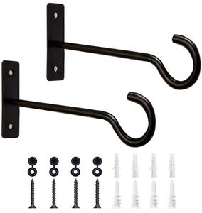 lot 6077 image: AnDock 6 Inch Ceiling Hooks for Hanging Plant, Hanger for Indoor and Outdoor Plant Pots Holder, Wall Hook for Planters, Flower Basket, Wind Chimes, Lantern, Light, Bird Feeder, Home Decor-2Pack