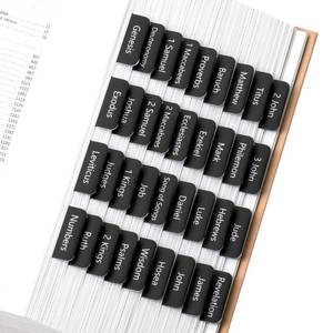 lot 6097 image: Mr. Pen- Bible Tabs, 75 Tabs, Black, Laminated Bible Tabs for Women and Men, Bible Tabs for Study Bible Index Tabs, Bible Book Tabs, Bible Labels Tabs, Mr Pen Bible Tabs for Women Study Bible