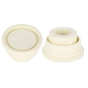 lot 6101 image: Pool Ladder Rubber Bumpers, Swimming Pool Ladder Caps, Rubber Foot Cover Protect, 2 Pieces of Ladder, Rubber stoppers, Pool Ladder Accessories, White Ladder Bumpers for Swimming Pool ladders