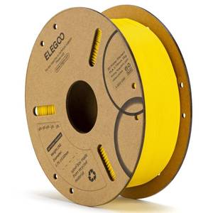 lot 6120 image: ELEGOO PLA Filament 1.75mm Yellow 1KG, 3D Printer Filament Dimensional Accuracy - 0.02mm, 1kg Cardboard Spool(2.2lbs) 3D Printing Filament Fits for Most FDM 3D Printers