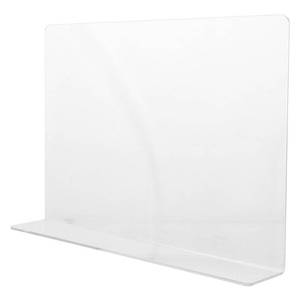 lot 6127 image: Cabilock Acrylic Sink Splash Guard Clear Splatter Guard 14x8 Inch Protector for Countertop Partition Kitchen Bathroom Sink S