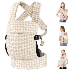 lot 6137 image: Baby Carrier Newborn to Toddler- Ergonomic,Cozy and Lightweight Infant Carrier for 7-40lbs,3 Carry Positions Newborn Carrier,Houndstooth