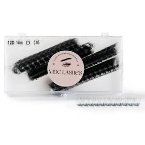 lot 6144 image: MDC LASHES Promade Eyelash Fans 1000 Fans 5D-20D Premade Volume Lash Extensions CCCD Curl 10-18mm Length 0.050.07 Thickness Ultra Speed Promade Premade Pre Pro Made False Eyelashes Pestanas