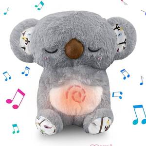 lot 6150 image: NXNYNZ Koala Breathing Stuffed Animal, Anxiety Relief Koala Sleeping Plush with Realistic Breathing Motion and Soothing Music Lights Portable Plushies Birthday Gifts for Adults and Kids
