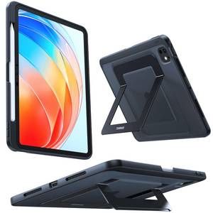 lot 6152 image: TORRAS for iPad Pro 13 inch Case 2024 (M4), Ultra Stable Stand, Multiple Adjustable Viewing Angles, Slim Protective Kickstand Cover, Translucent iPad Pro 13 Case with Pencil Holder, Black