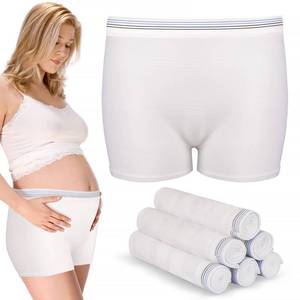 lot 6162 image: 4 Pack Washable Mesh Disposable Postpartum Underwear Panties for Women Hospital Provide Surgical Recovery,Incontinence (LXL(13-39 in))