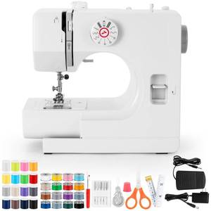 lot 1436 image: Sewing Machine, Mini Sewing Machines, Electric Portable Sewing Machines for Beginners, 12 Stitch Dual Speed with Foot Pedal & Sewing Kit, Ideal for Clothes, Pillowcases, Sheets