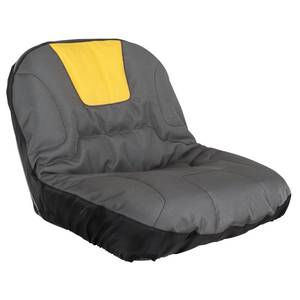 lot 2004 image: Riding Lawn Mower Seat Covers, Universal Oxford Waterproof Tractor Seat Cover with Storage Bag Compatible with Husq-Varna  Crafts-Man  Cub Ca-det, Grey Medium