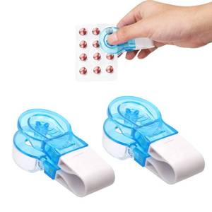 lot 2009 image: Portable Pill Taker Remover, 2pcs Blister Pack Opener Popper Assistance No Contact Easy to Take Out Portable Travel Tablet Dispenser Pills Extractor Tool for Elderly, Disabled