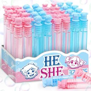 lot 2034 image: Gender Reveal Decorations, Mini Bubble Wands Party Favors for New Parents, 32 Pack Kids Birthday Supplies, Pregnancy Gifts Box for Expecting Mom, Girl Boy Baby Shower, Pinata Goody Bag Stuffers Filler