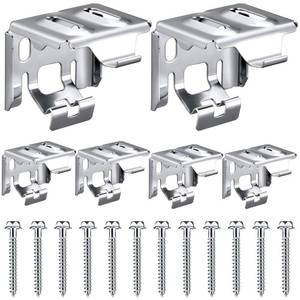 lot 2037 image: Jetec 12 Pieces Mini Blind Brackets Bracket for Window Blinds, with Screws