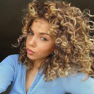 lot 2041 image: Vomella GoGo Curl Crochet Hair 8 Packs 10 Inch Curly Crochet Hair for Women Water Wave Beach Curl Synthetic Deep Twist Crochet Hair Extensions P2730