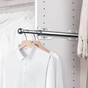 lot 2054 image: FIRJOY 12 Valet Rod for Closet Pull Out (1 Pack, Chrome)
