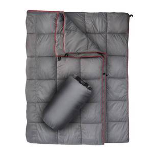 lot 2091 image: GLORSIGN Outdoor Puffy Camping Blanket, Lightweight Down Alternative Puffy Printed Camping Large Ultra Warm Hammock Top Quilt Waterproof Blanket for Traveling Picnic Beach Party Cold Weather (Gray)