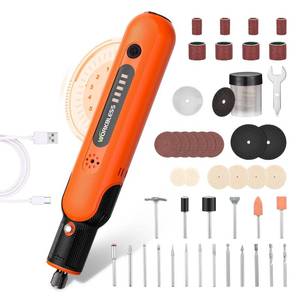 lot 2097 image: WorkBless 8V Cordless Rotary Tool Kit with 103pcs Accessories, USB-C Charging, 5-Speed 25000RPM mini cordless rotary tool�� Power Rotary Tool for Engraving, Sanding, Drilling, Polishing, DIY Crafts