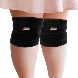 lot 2110 image: HUEGLO Plus Size Knee Pads for Women,Soft Sponge Knee Pads for Dance Volleyball Avoid Floor Burns & Bruising,1Pair,XX-Large
