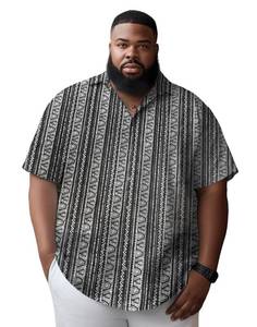 lot 2113 image: Yuyapu Button Down Shirt Men Causal Big and Tall Shirts for Men Short Sleeve Button up Summer Beach Work Shirts Plus Size Grey 4XL