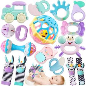 lot 2352 image: Baby Rattles 0-6 Months Baby Toys Rattles for Babies 6-12 Months Infant Toys 0-3 Months Newborn Toys Teething Toys 3-6 Months - Baby Rattle Socks Baby Gifts for Boy Girl