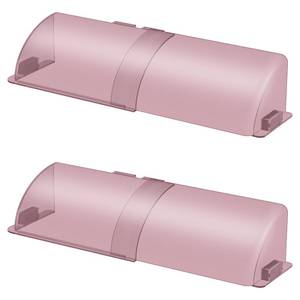 lot 2370 image: CH24globall Upgrade Clear Adjustable Air Vent Deflector for Vents, Magnetic Heat and Air Deflecot with Strong Magnet, Easy Adjust Between 10 to 14, Vent Cover for Floor, Ceiling (Pink-2Pack)