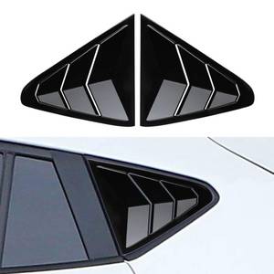 lot 2372 image: DLOVEG Rear Side Window Louvers Compatible for Subaru Crosstrek Impreza 2024 2025 Accesories for Subaru Crosstrek Impreza 2024 2025 Sport Style Air Vent Cover (Glossy Black)