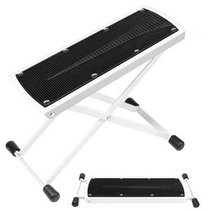 lot 2374 image: Subay Pedicure Foot Rest, 6 Heights Adjustable Foot Stand for Pedicure, Foldable Non-Slip Foot Rest Stand for Easy at Home Pedicures, Pedicure Stool Tool for Home Foot Spa, White
