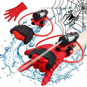lot 2376 image: Summer Water Toys, econoLED Water Guns, Superhero Squirt Guns with Glove Summer Party Swimming Pool Beach Outdoor Water Fighting Toys for Kids
